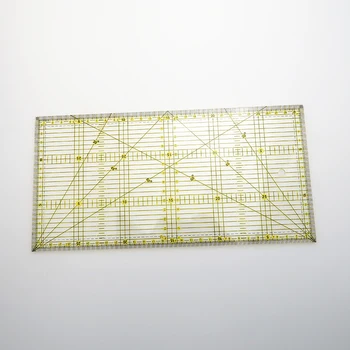 

Sewing Cutting Ruler 30x15cm Acrylic Quilt Quilting Grid Ruler Patchwork Tailor Home DIY Sewing Cut Ruler