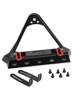

RC Car Front Rear Bumper Anti-collision Simulation Metal Bumper With Winch Installation Hole RC Vehicle Accessories For TRX4