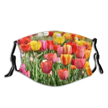 

Unisex Mouth Mask With Filter PM 2.5, Spring Flowers Adjustable Anti Dust Face Mouth Mask