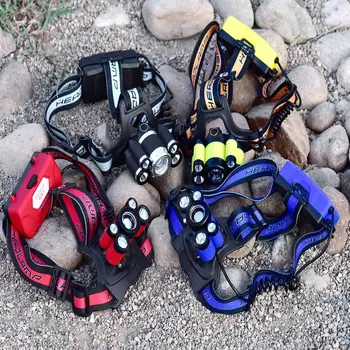 

Super Bright 5 Bulbs Headlight USB Recharge Zoomable Headlamp 5 Modes LED Torch Lamp USB Rechargeable Headlight LED Light