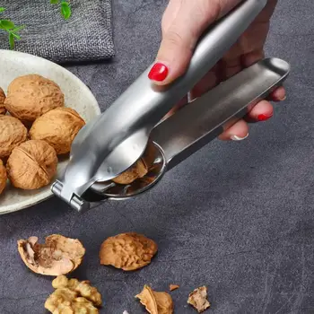 

Stainless Steel 2 in 1 Quick Chestnut Clip Walnut Pliers Metal NutCracker Sheller Nut Opener Kitchen Tools Cutter Gadgets