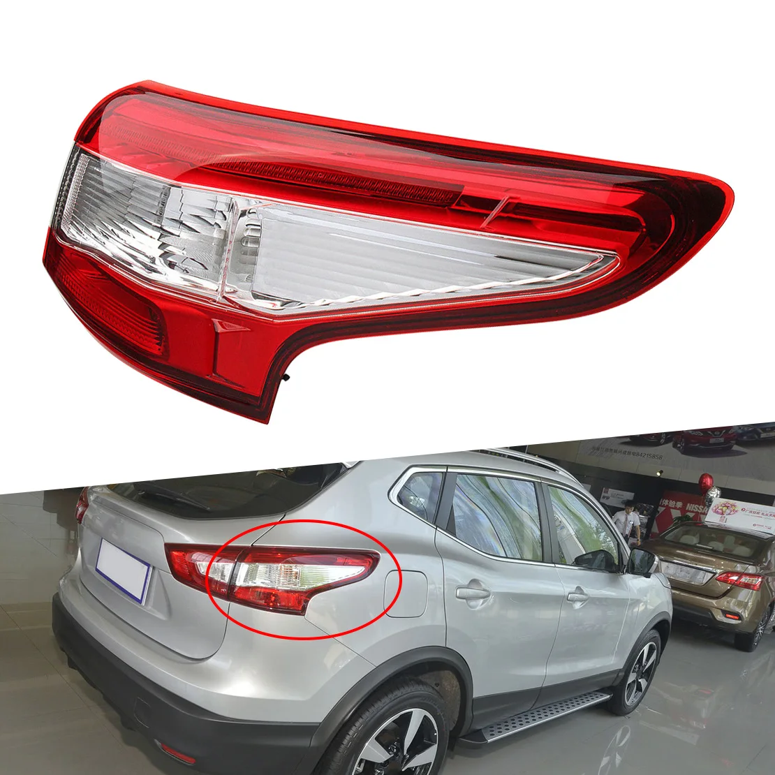 12V задний правый RH наружный светодиодный светильник для Nissan Qashqai 2016 2015 2014 |