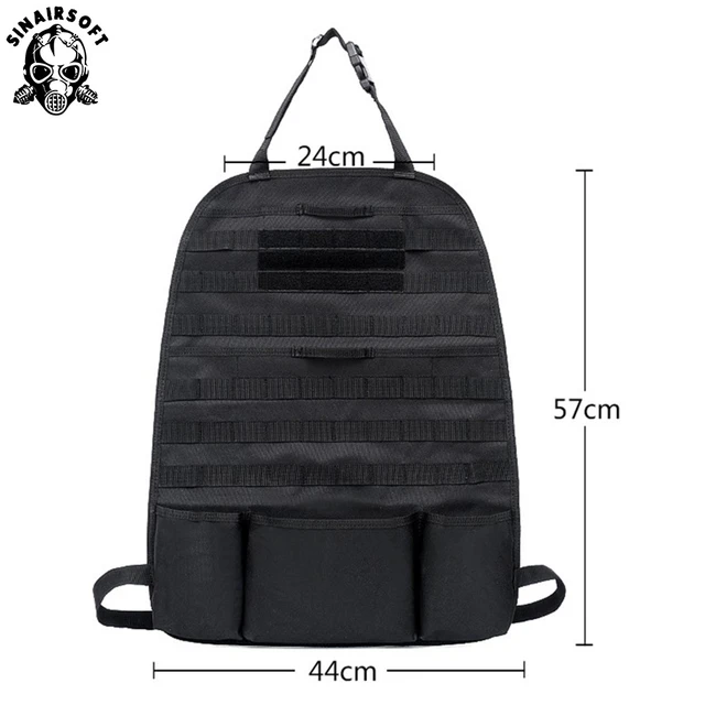 Universal Auto Sitz Zurück Tasche Taktische Molle Auto Sitz Organizer  Lagerung Nylon Sitz Organizer Protector Auto Zubehör - AliExpress