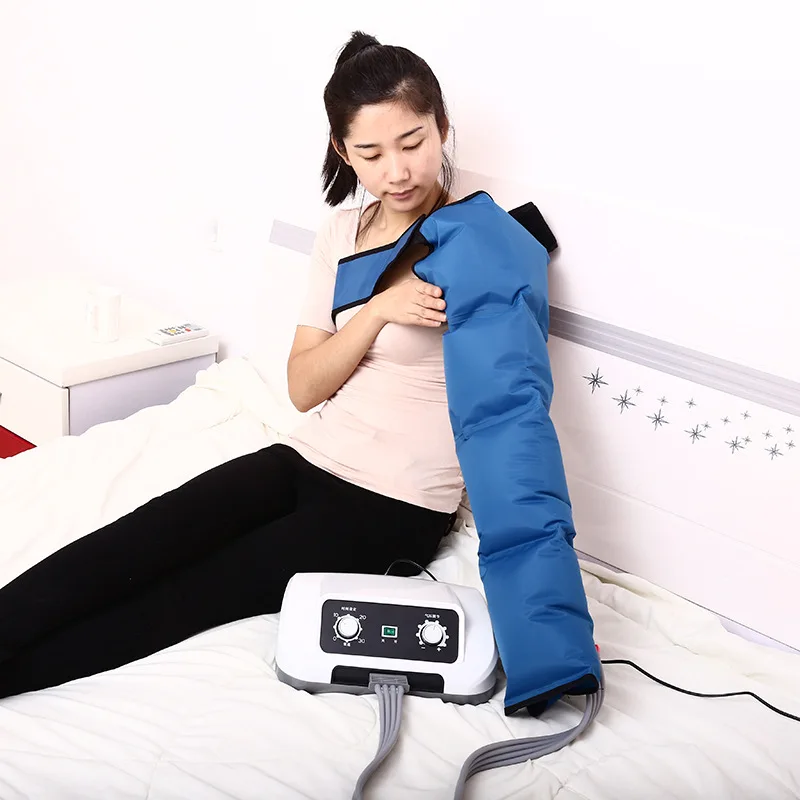 Компрессионный массажер для ног, пневматический массажер для ног для пожилых людей, стимулирующий кровообращение, снимает усталость, давление воздуха, ног b0165