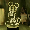 Disney Cartoon 3D Night Light Minnie Mickey Mouse Acrylic Touch Light 3D illusion Lamp Bedroom Decorative Table Lamp Child Gift ► Photo 2/6