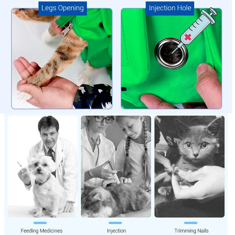 Cat Bag Health Care Hospital Soft Cat Carrier Bag for Cleaning Ear