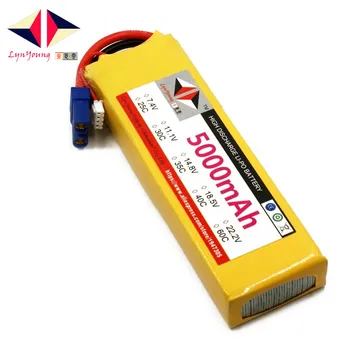 

LYNYOUNG 7.4V RC Quadcopter lipo battery 2S 5000mAh 25C 30C 35C 40C 60C battery for Helicopter AKKU Car Boat parts