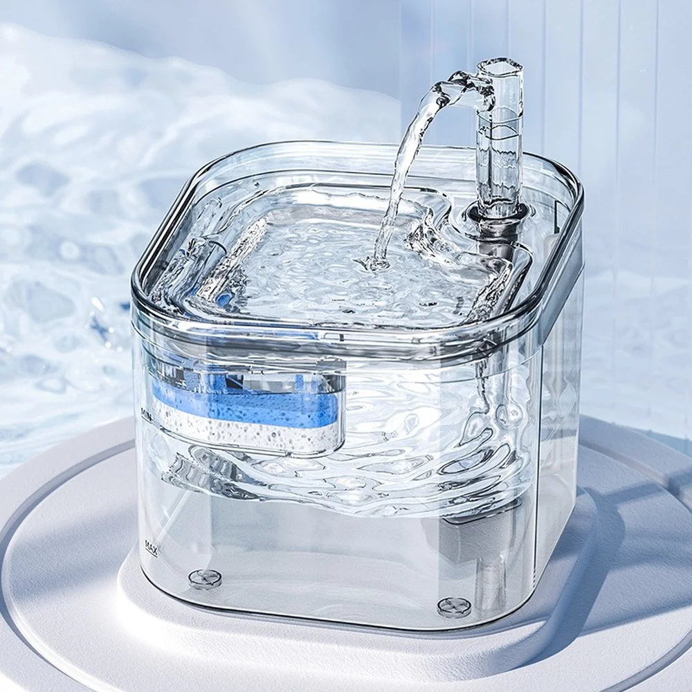 2.2l Pet Water Fountain Circulating Filter Cat Water Dispenser Smart