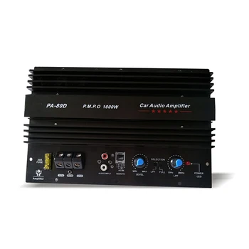 

TiOODRE PA-80D 12V 1000W Speaker Subwoofer Bass Module Durable Lossless Amplifier Board High Power Car Audio Mono Channel