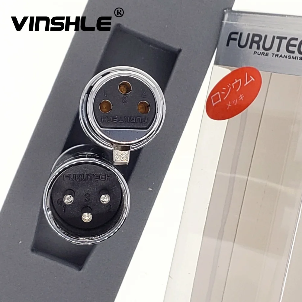 Furutech Cf601m r Cf-602f r Ródio Chapeado Xlr Fibra de Carbono Conector Plug - Image 4