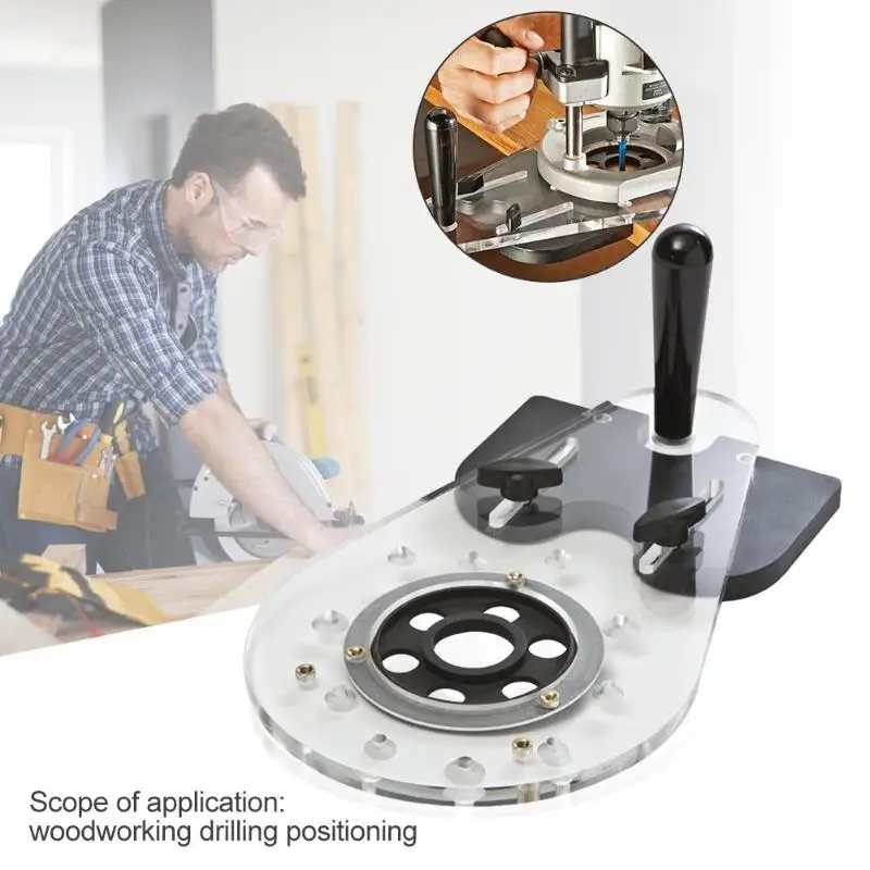 

Woodworking Angle Drill Guide Set Hole Puncher Locator Carpentry Drill Bit Set Connection Points of Two Independent Fences