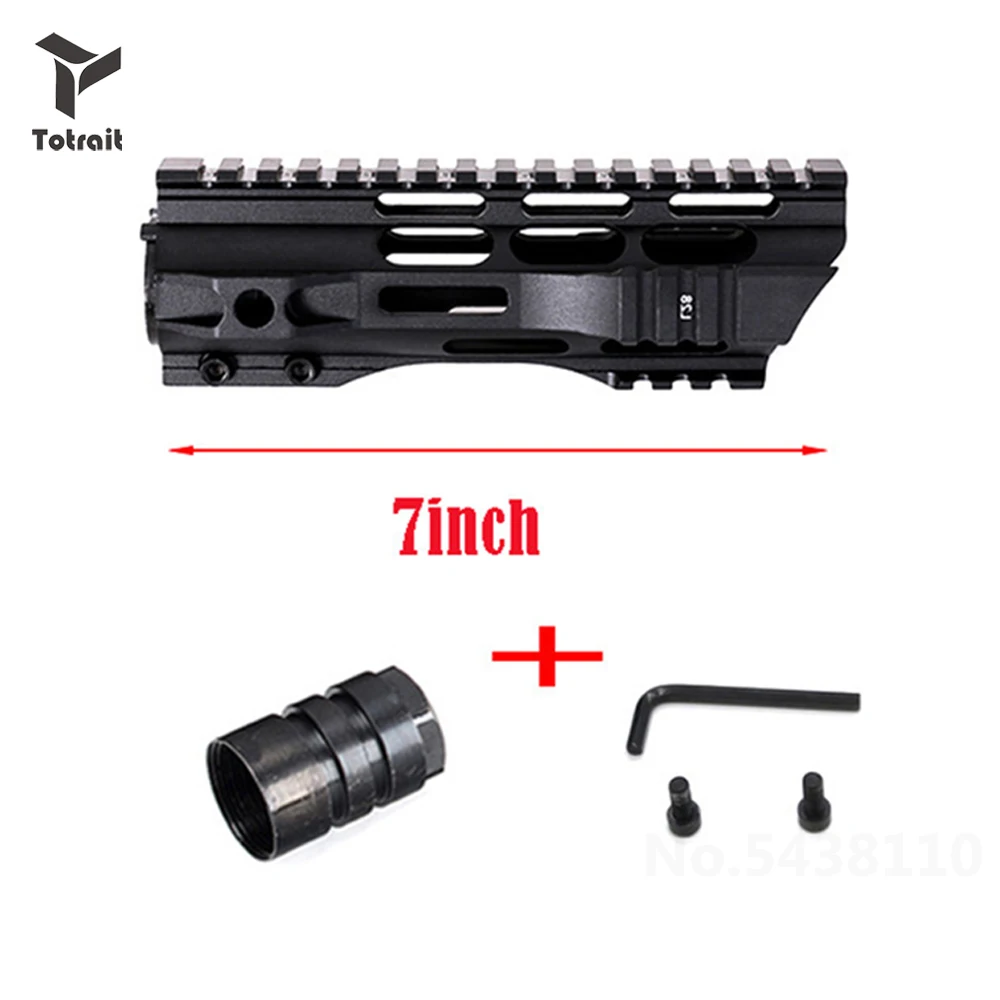 Тактический 7 10 12 15 дюймов AEG M4 M16 AR15 Free Float Quad Rail Пикатинни со стальной бочкой гайка Охотничьи аксессуары