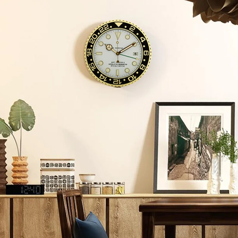 Металлические художественные часы, светящиеся функции, высокое качество, часы для домашнего декора, настенные часы с соответствующими логотипами, серия cosmographh