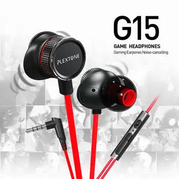 

PLEXTONE G15 Wire-Controlled In-Ear Headphones 3.5mm Wired Sports Headphones Noise-cancelling HIFI Music Headset With Mic