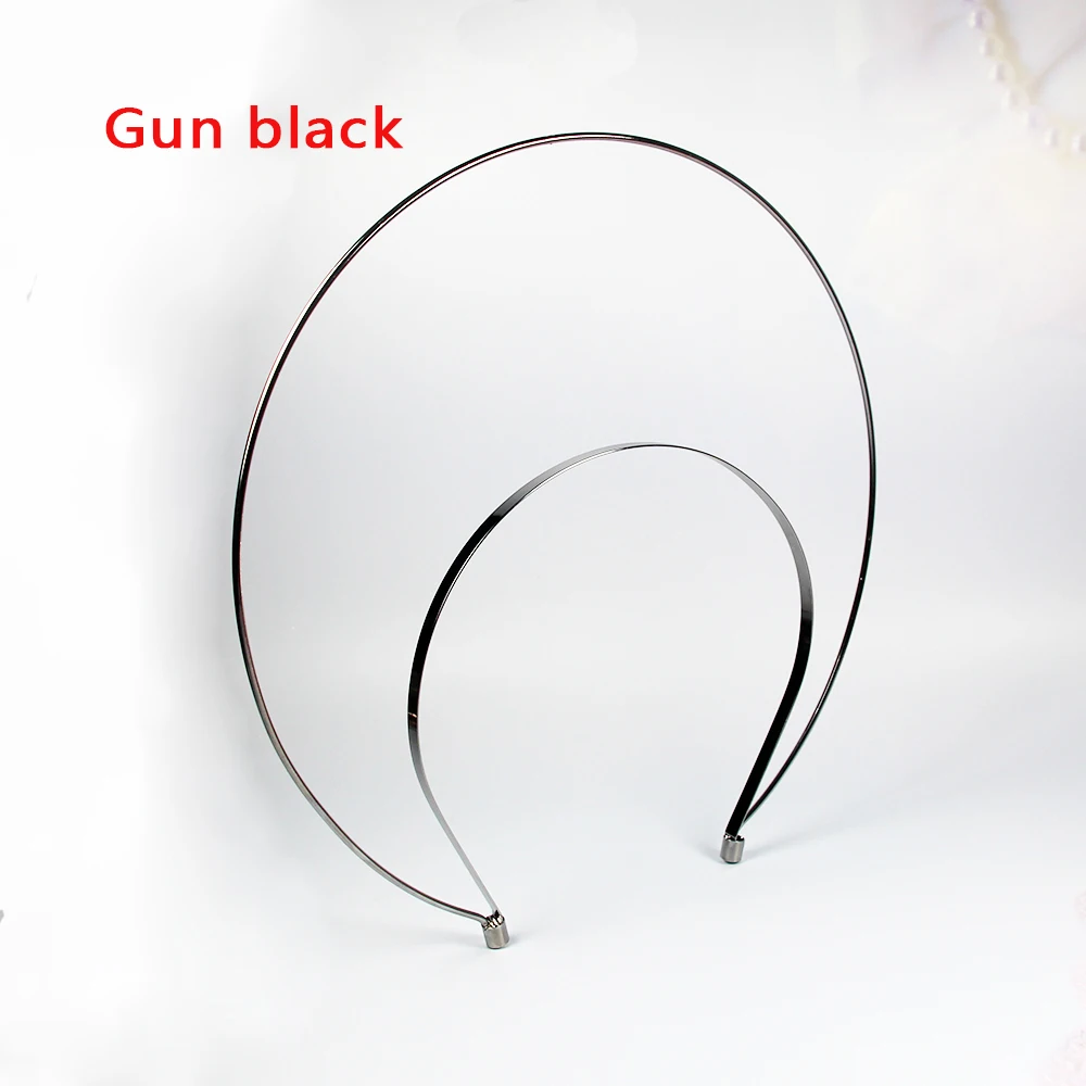 AINAMEISI Women Big Double Layers Metal Hairbands Bridal Hair Jewelry Headband Wedding Accessories Gold Silver Tiaras and Crowns