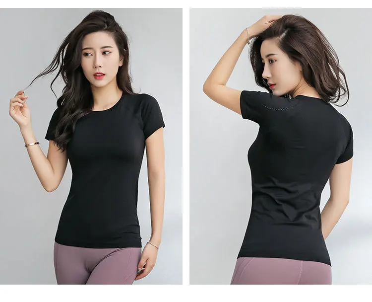 Jin tuo Cat, быстросохнущая одежда для тренировок, Женская облегающая одежда для йоги, спортивная одежда, футболка, облегающие топы для бега, одежда для бега