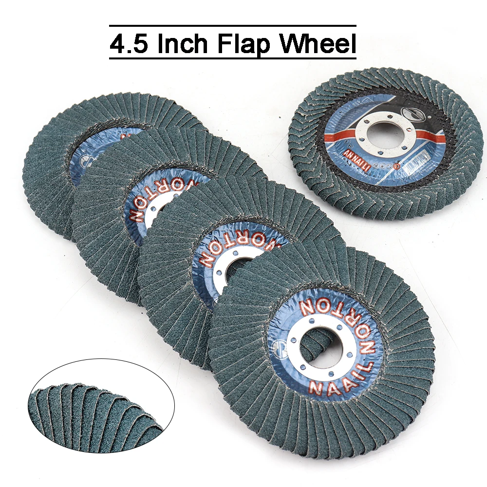 

115mm 15300 rpm Flap Sanding Discs Grooves Grinding Wheel U-Type For Angle Grinder polishing of Metal Wood and Plastic 1/2/5Pcs