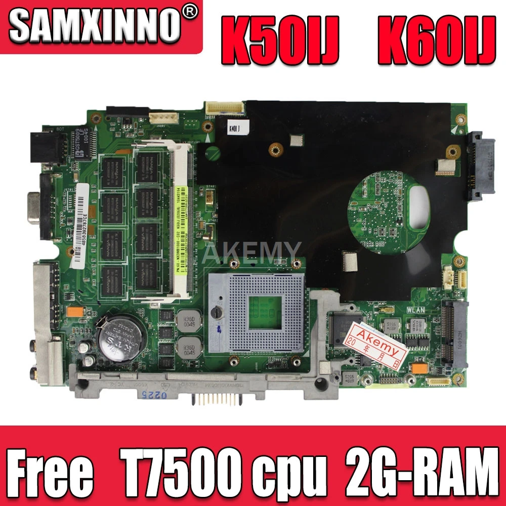 AK K50IJ материнская плата для ноутбука Asus K40IJ K60IJ X5DIJ P81IJ P50IJ K40IN K50IN K40AB K50AB K50AF