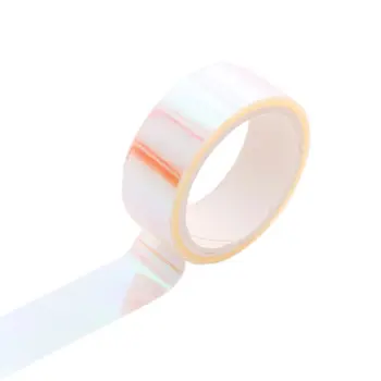 

Creative Rainbow Film Laser Tape Craft Paper Tape for Decorative Scrapbooking Bullet Journal Planner Hand Tape