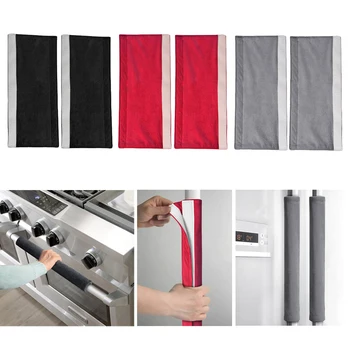 

2Pcs Refrigerator Door Handle Cover Kitchen Appliance Decor Handles Antiskid Protector Gloves Fridge Oven Keep Clean