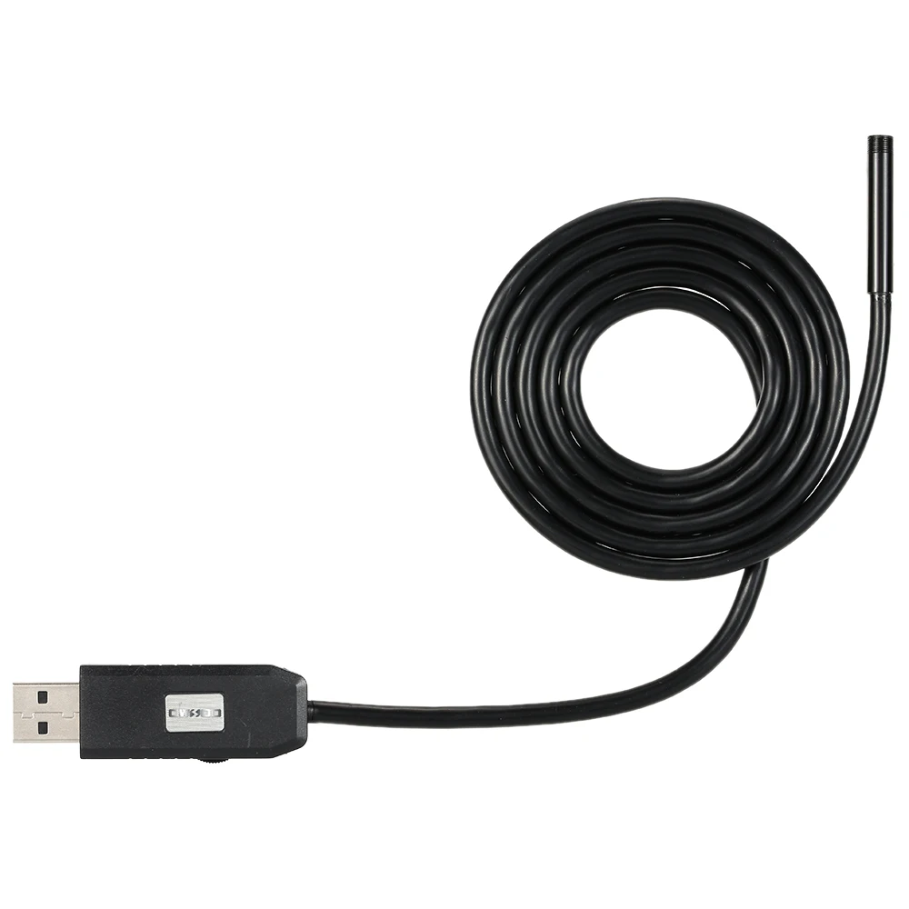 Автомобильный диагностический сканер инструмент Android OTG USB эндоскоп, бороскоп для исследований 5 м 2 м 1 м 6 светодиодный 7 мм объектив USB провод змеиная трубка камера