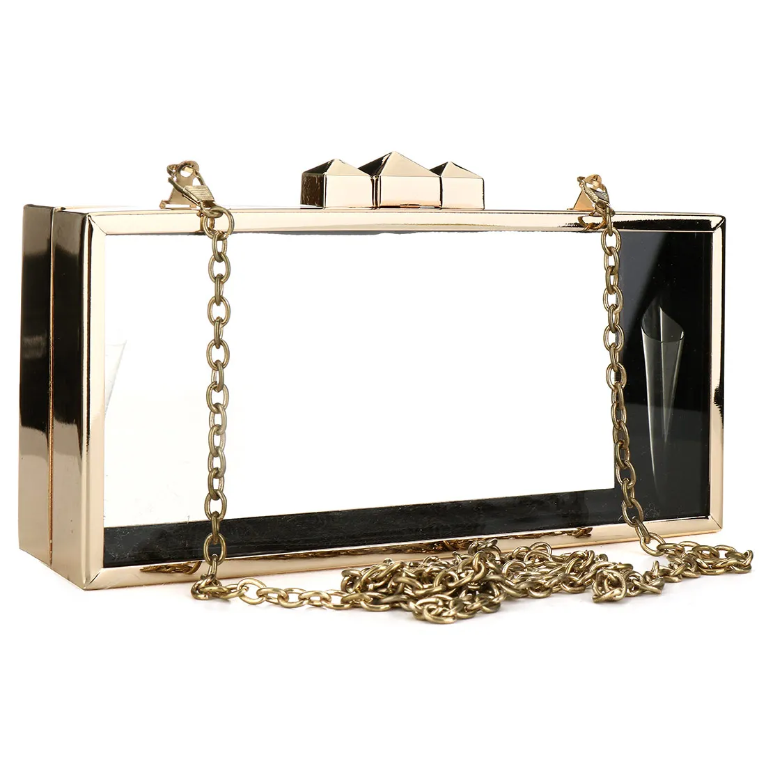 

Trendy Transparent Women Clutch Bag Acrylic Hard-Surface Box Bags Rectangle Female Fashion Party Clutches Evening Pouch Purse