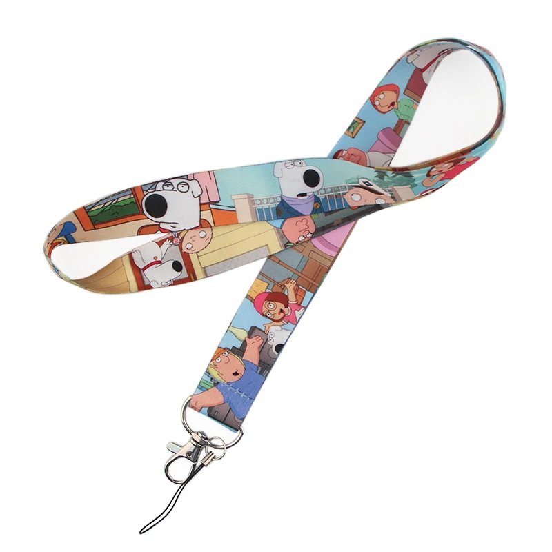 K394 20 шт./партия семья Guy Lanyards для брелка ID карты пройти мобильный телефон USB держатель значка Висячие веревки шнурок