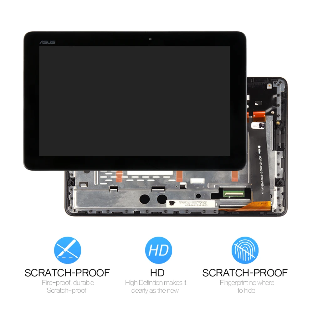 С рамкой для Asus MeMO Pad 10 ME102 ME102A K00F MCF-101-0990-01-FPC-V4.0 ЖК-дисплей панель матричный монитор дигитайзер