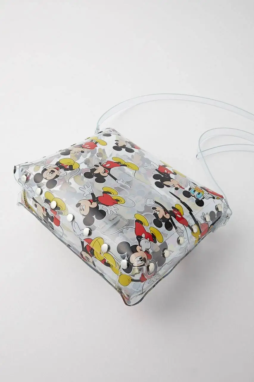 Disney Микки Маус мультфильм леди сумка через плечо ПВХ женская модная сумка Минни хозяйственная сумка