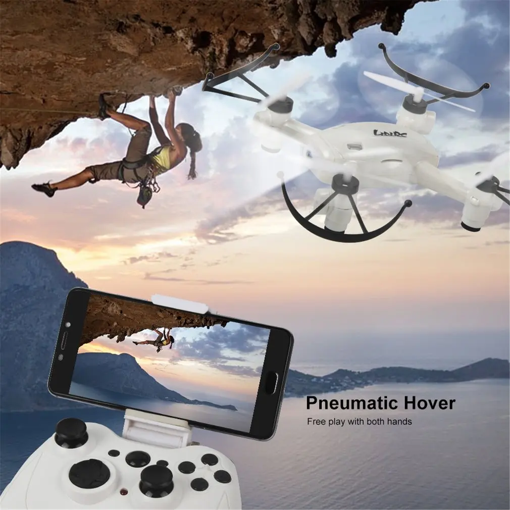 L8HW мини селфи RC Квадрокоптер Дрон с Wi-Fi FPV Дрон 720P камера удержание высоты Безголовый режим 360 переворачивает две батареи RTF