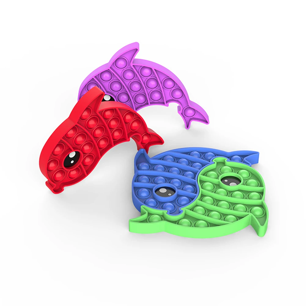 De silicona de forma de delfín sensorial Fidget Juguetes | Juguetes Fidget | Fidget juguetes para el autismo alivio del estrés alivio de la ansiedad juguete dropshipping. Exclusivo.