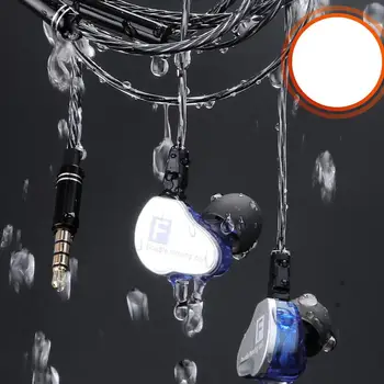 

Earphones Dual Driver Stage music Earphones Sport Stereo Super Bass Earbuds Waterproof Handsfree Mic Fonge F4 HIFI DJ Monitors