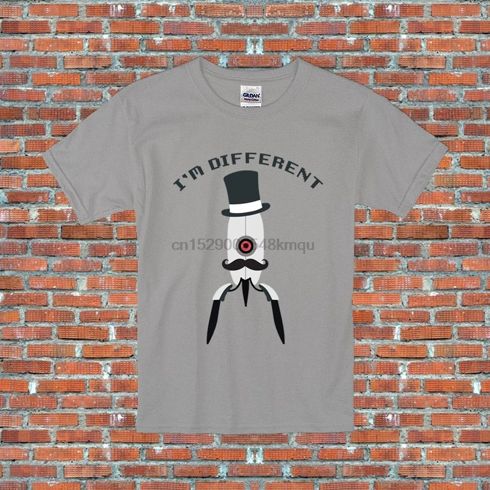 Portal Turret Im Different GlaDOS Dapper Video Game Inspired футболка S-2XL 2019 модная из 100% хлопка | Мужская