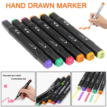 

Alcohol Oily Mark Pen Double Heads Animation Design Architectural Design Widely Use JR Deals