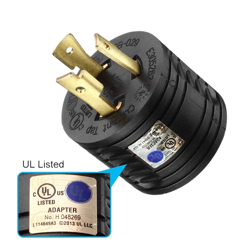 RV Генератор адаптер 3-контактный 30A мужчина к 30A женский RV Мощность Plug 125V RV разъем для туристский жилой дом на колесах трейлер L5-30P