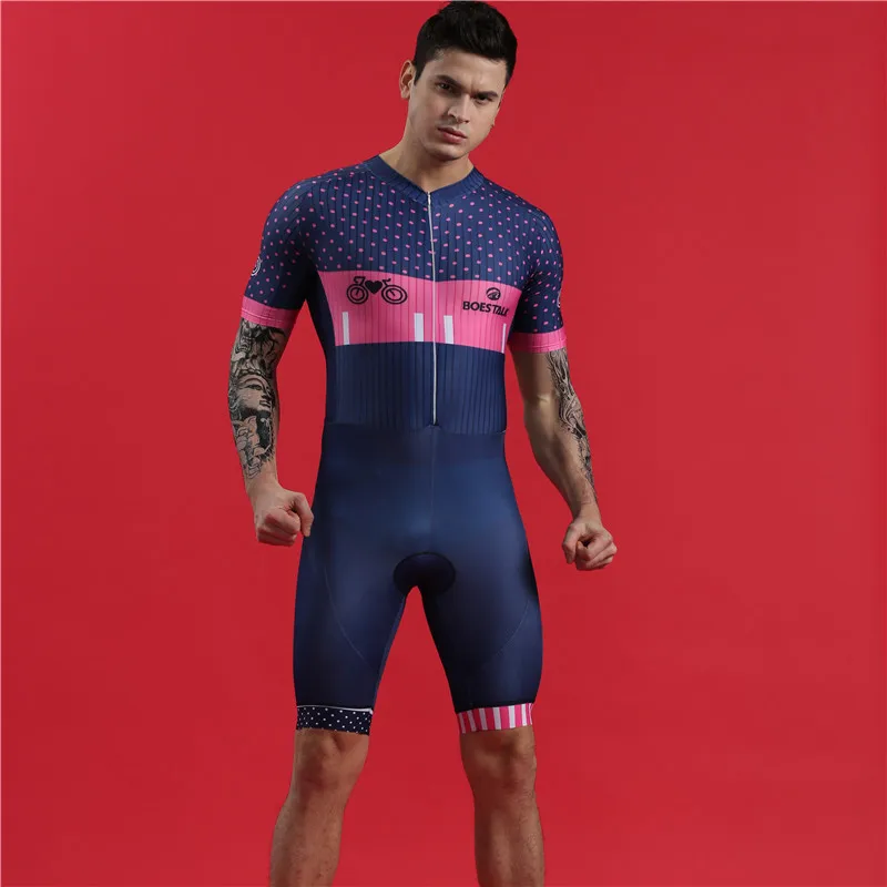 triathlon Мужской велосипедный триатлон, Цельный купальник, гелевая Подушка, прямой лайкра, высококачественный комбинезон для велоспорта - Цвет: triathlon