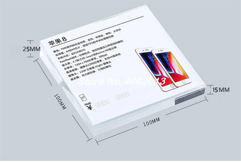 Sinal Mesa de Acrílico Magnético da Foto