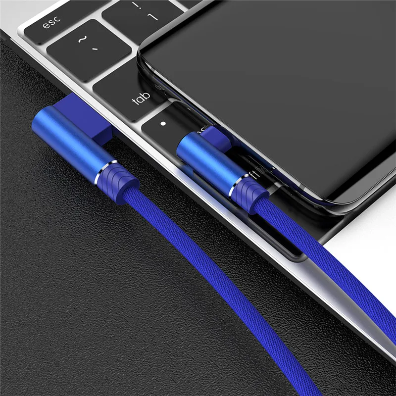 1M 2M 3M USB кабель с Micro USB кабель 3A провод для быстрой зарядки USB ЗУ для мобильного телефона кабель для samsung A7 Xiaomi huawei htc данных sony Android - Цвет: Синий