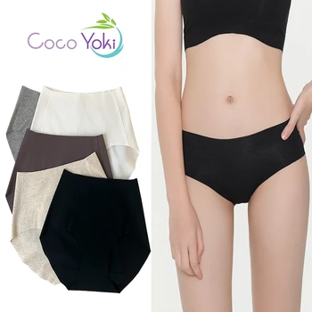 

Mid Rise Black Seamless Panties Women Female Cotton Comfort Intimates Fashion Bridal Underwear Antibacterial No Trace Non Slip