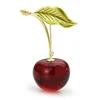 Wuli&baby 2022 New Cherry Brooches For Women 3-color Red Enamel Cherry Fruits Weddings Casual Party Brooch Pins Gifts ► Photo 2/6