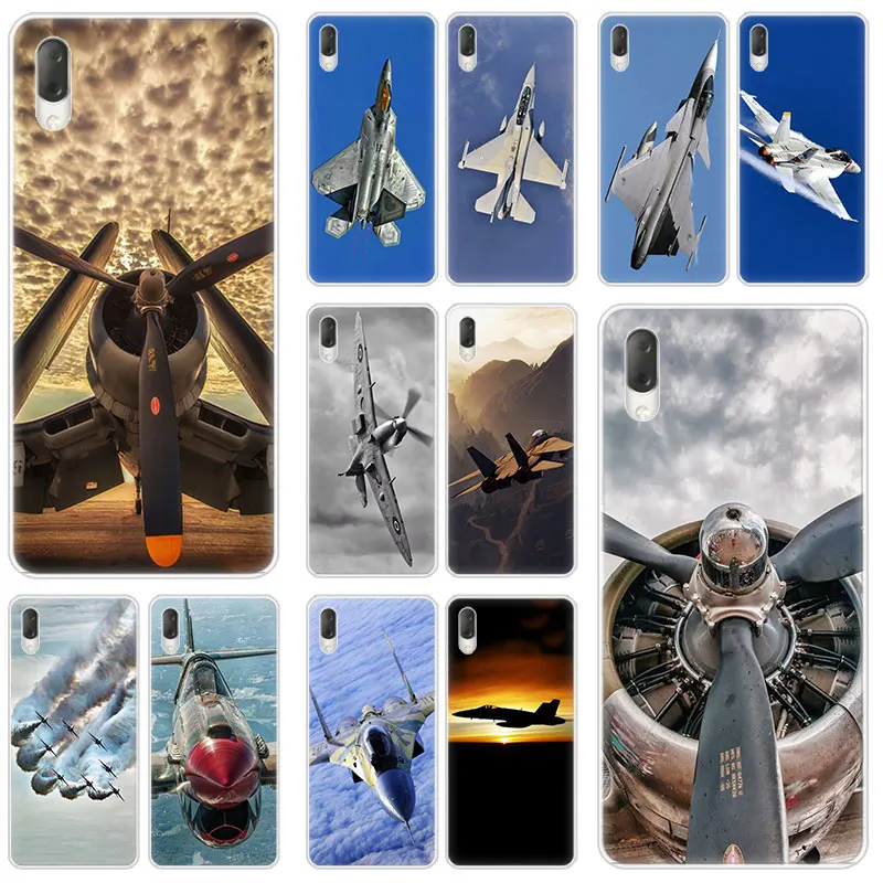 Модный жесткий чехол Fighter plane для Sony Xperia L1 L2 L3 X XA XA1 XA2 XA3 Ultra 10 Plus E5 XZ XZ1 XZ2 Compact XZ3 XZ5 2 20