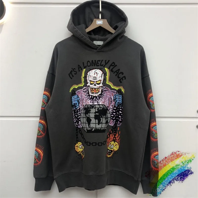 Толстая Толстовка с капюшоном 19FW XXXTentacion HOLD THE GATE Kanye West для мужчин и женщин толстый