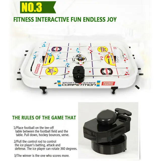 Tabletop Game For Boys Mini Rod Hockey Table Top Accessories