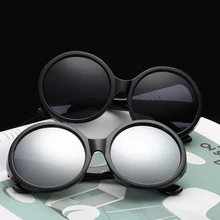 Большие негабаритные Круглые Солнцезащитные очки женские унисекс винтажные повседневные ретро готические тени очки Модные солнцезащитные очки