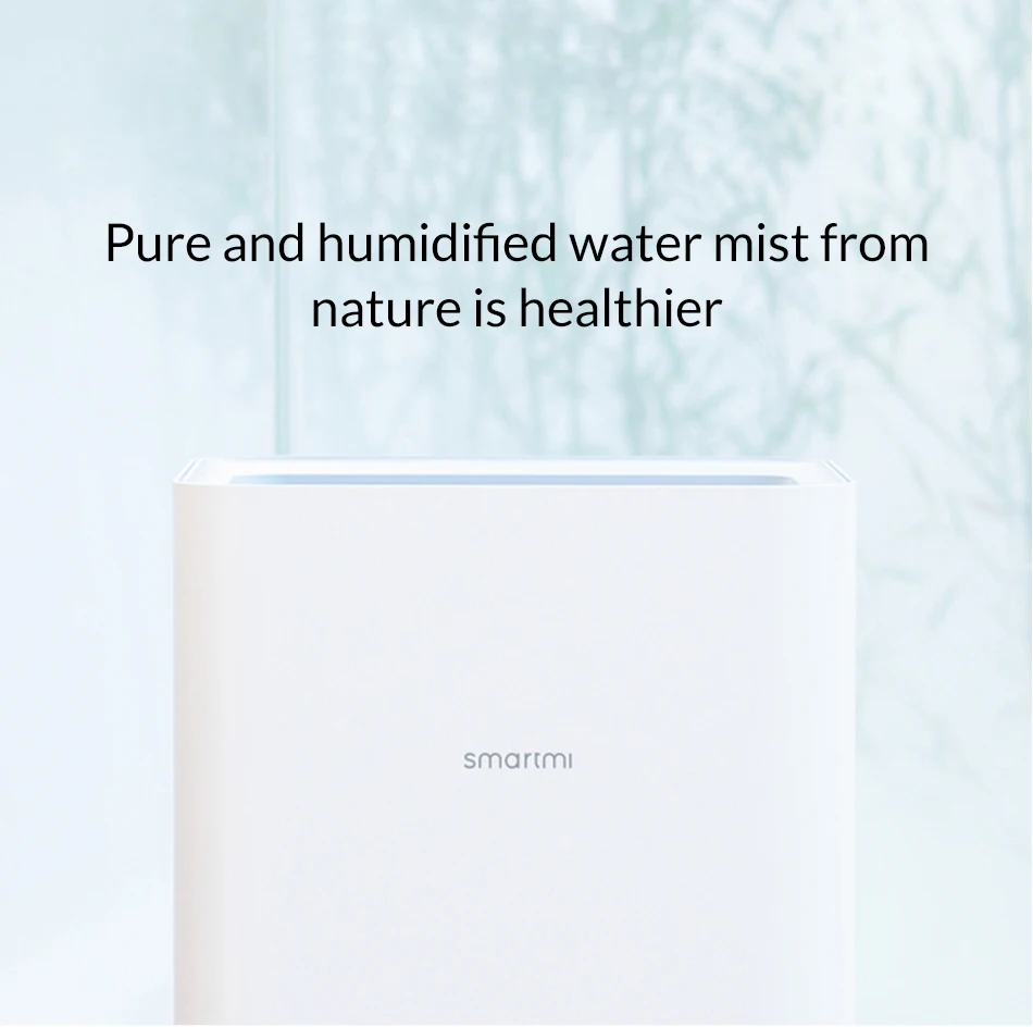 Xiaomi Smartmi чистый увлажнитель 4L большой емкости Smartmi Air No Smog No Mist испаряющийся Тип приложение Mijia
