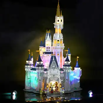 

LED Lighting Kit for 71040 for Disney Castle Building Blocks Toy Bricks (Model Not Included) Remote Control Version