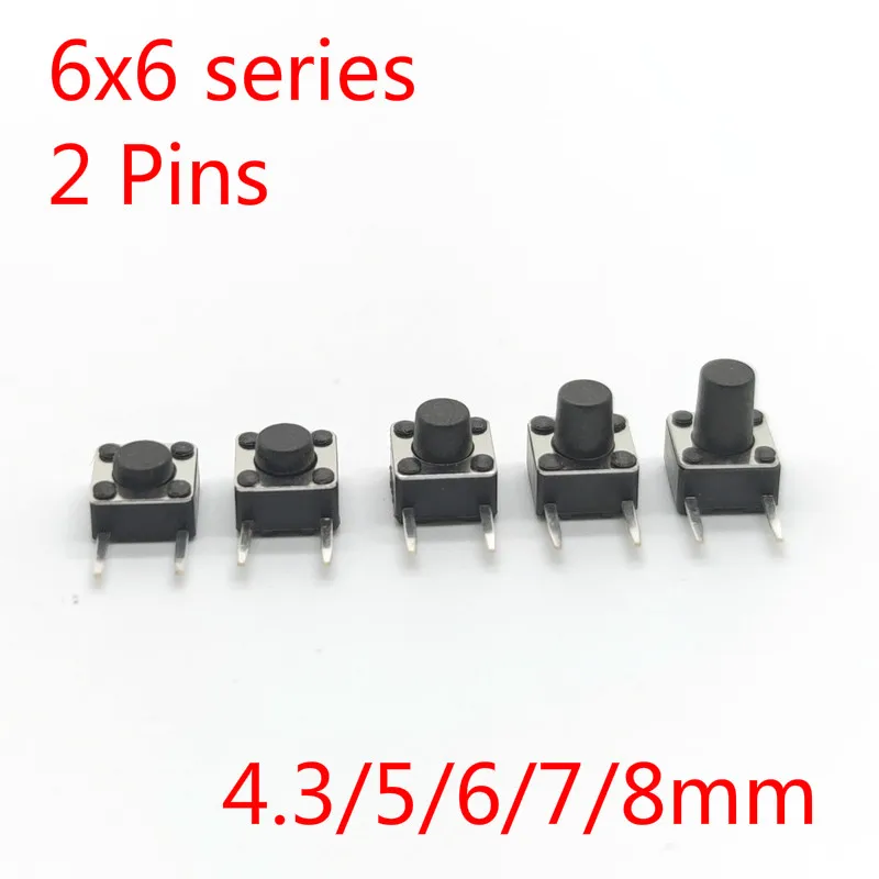 50Pcs Tactile Push Button Switch Tact Switch 6X6X5mm 4-pin DIP 50Pcs Tactile Push Button Switch Tact Switch 6X6X5mm 4-pin DIP