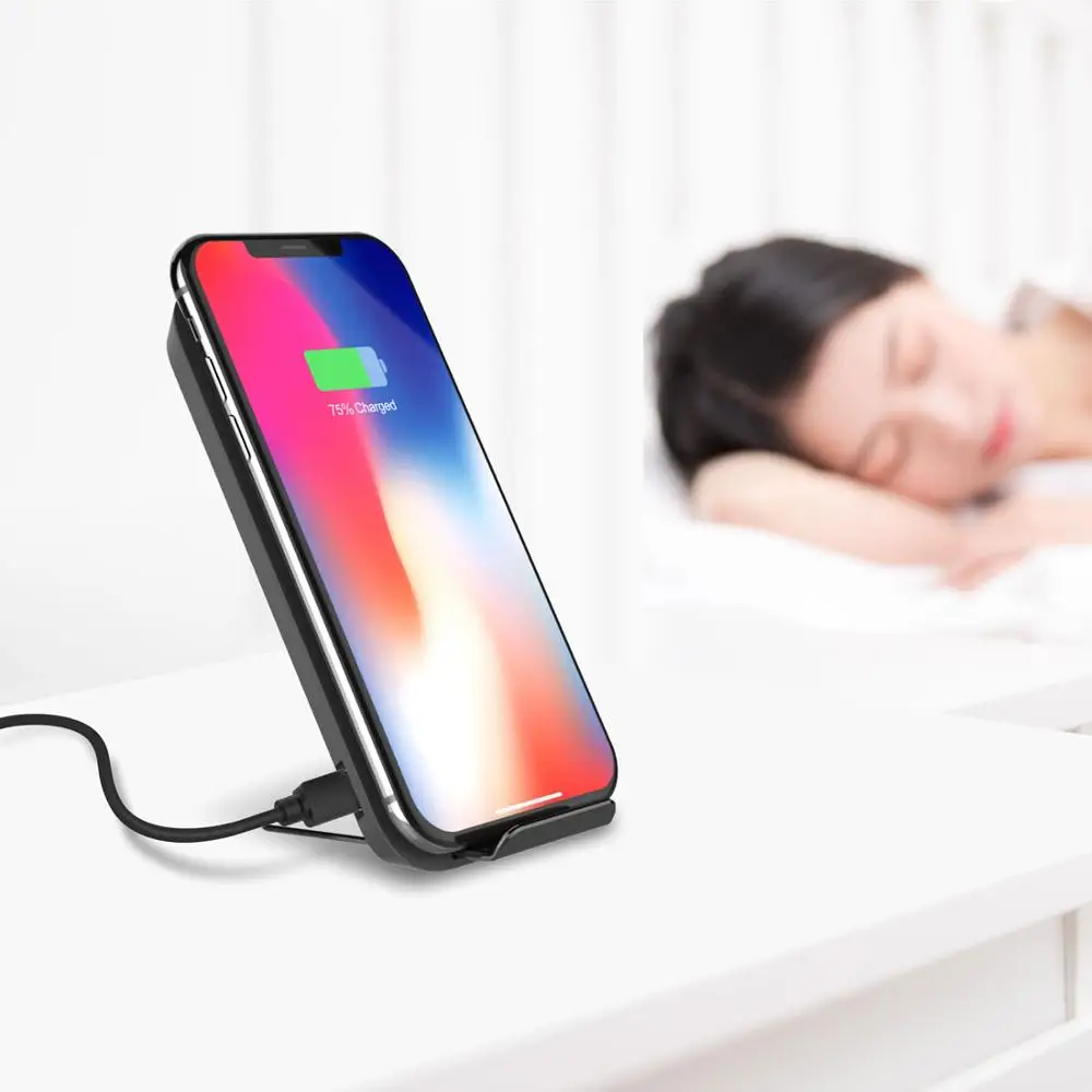 Вертикальное Беспроводное зарядное устройство K15 для Apple Samsung Huawei 10 Вт