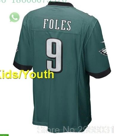 Philadelphia A+++ качество Eagles Brian Dawkins 20 86 Zach Ertz Alshon Jeffery 17 Nick Foles 9 Jason Kelce 62 jersey - Цвет: for kids youth