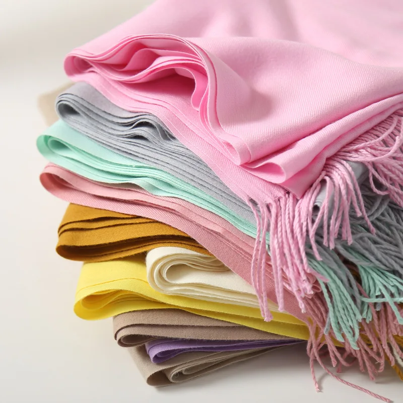 

NEW Fashion Winter Cashmere Women Scarf Wool Pashmina Shawls and Wraps Female Warm Bandana Soft Long Size Blanket Foulard